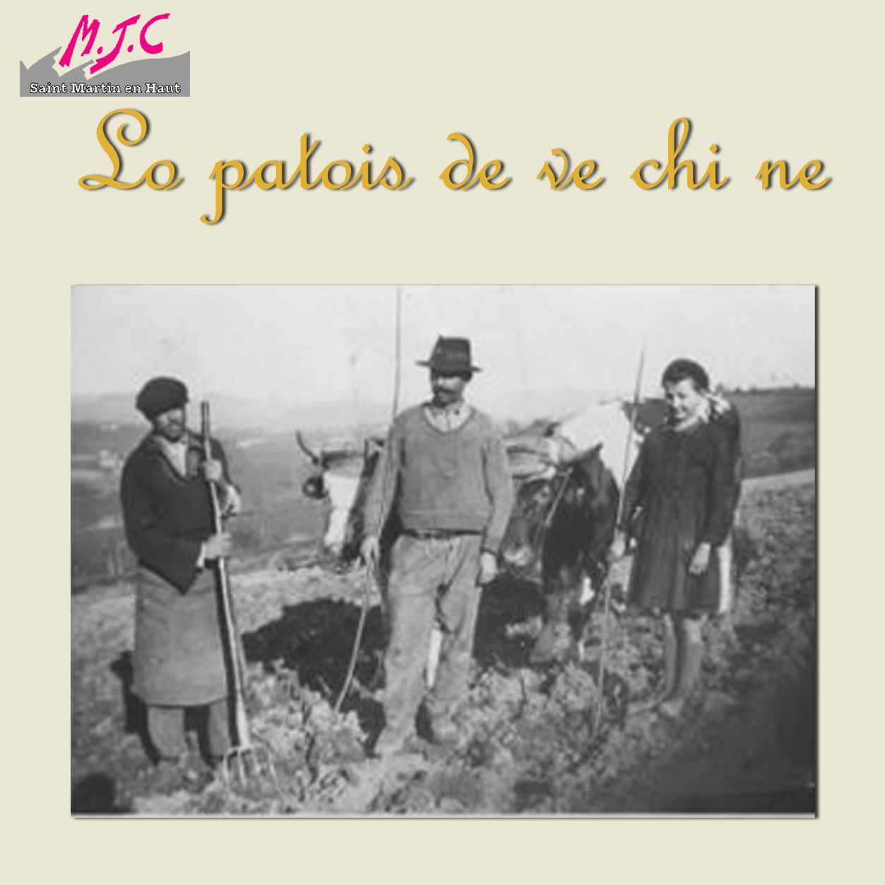 Accès au livre-CD « lo patois de vé chine »